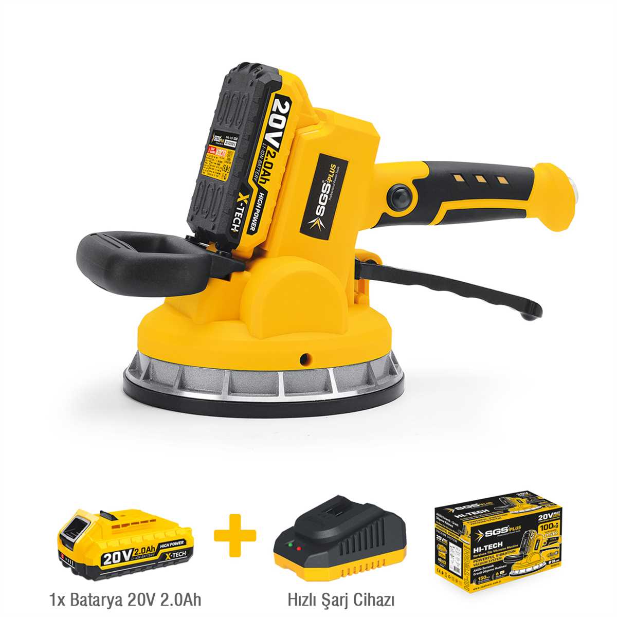 AKÜLÜ SERAMİK-GRANİT TİTREŞİMLİ VANTUZ 20V 1*2.0 Ah